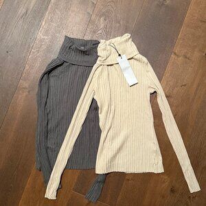KOTN Ribbed Turtleneck Bundle Sz S